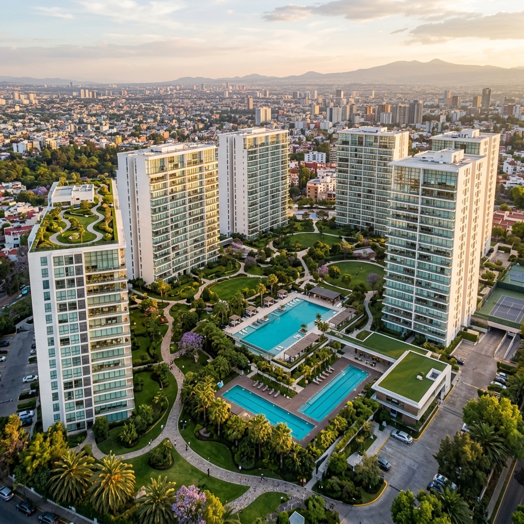 Comunidad residencial moderna