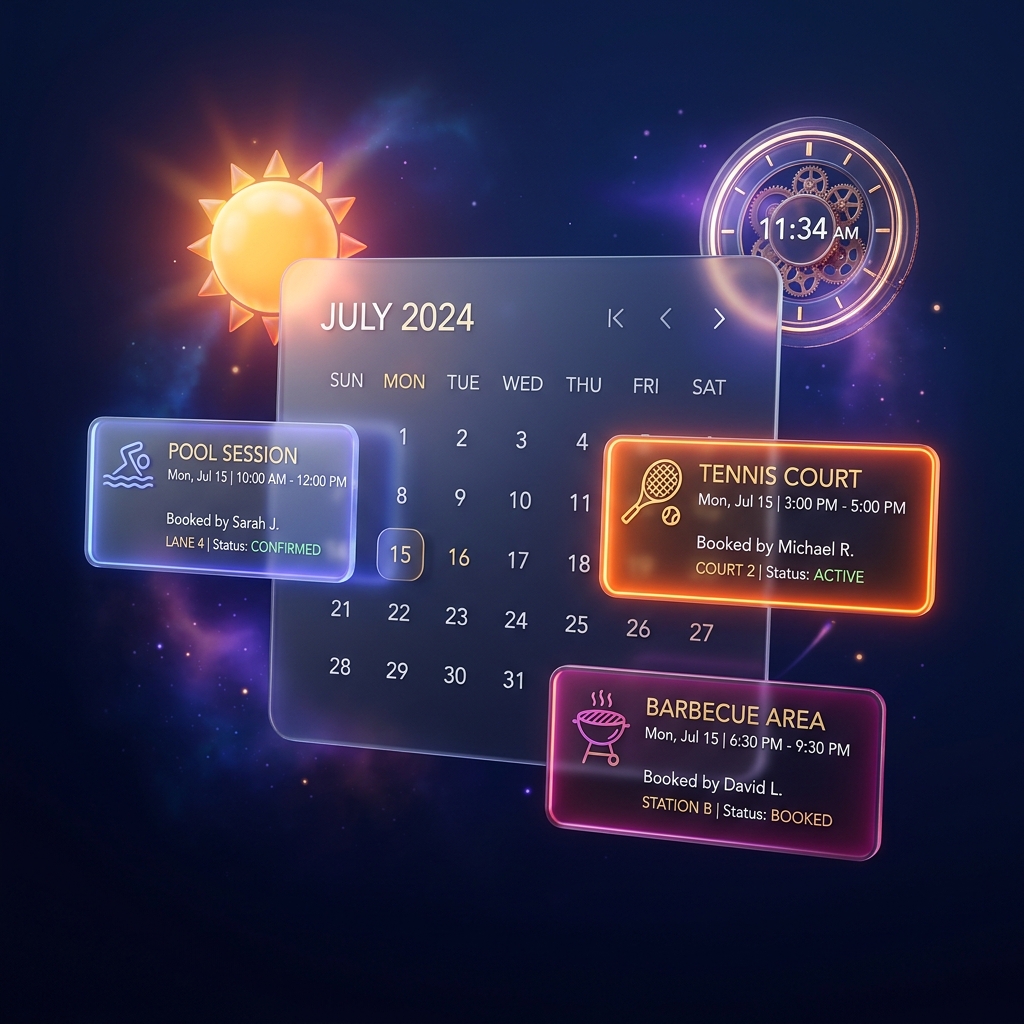 Reserva de Amenidades Mockup